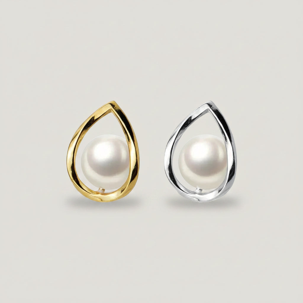 Silver Moon Earring