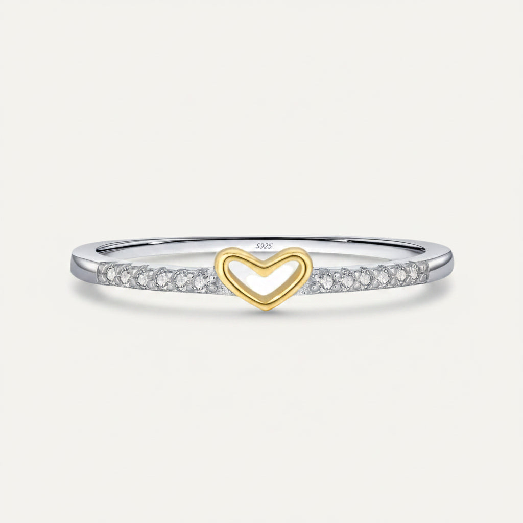 Sparkling Heart & Infinity Ring