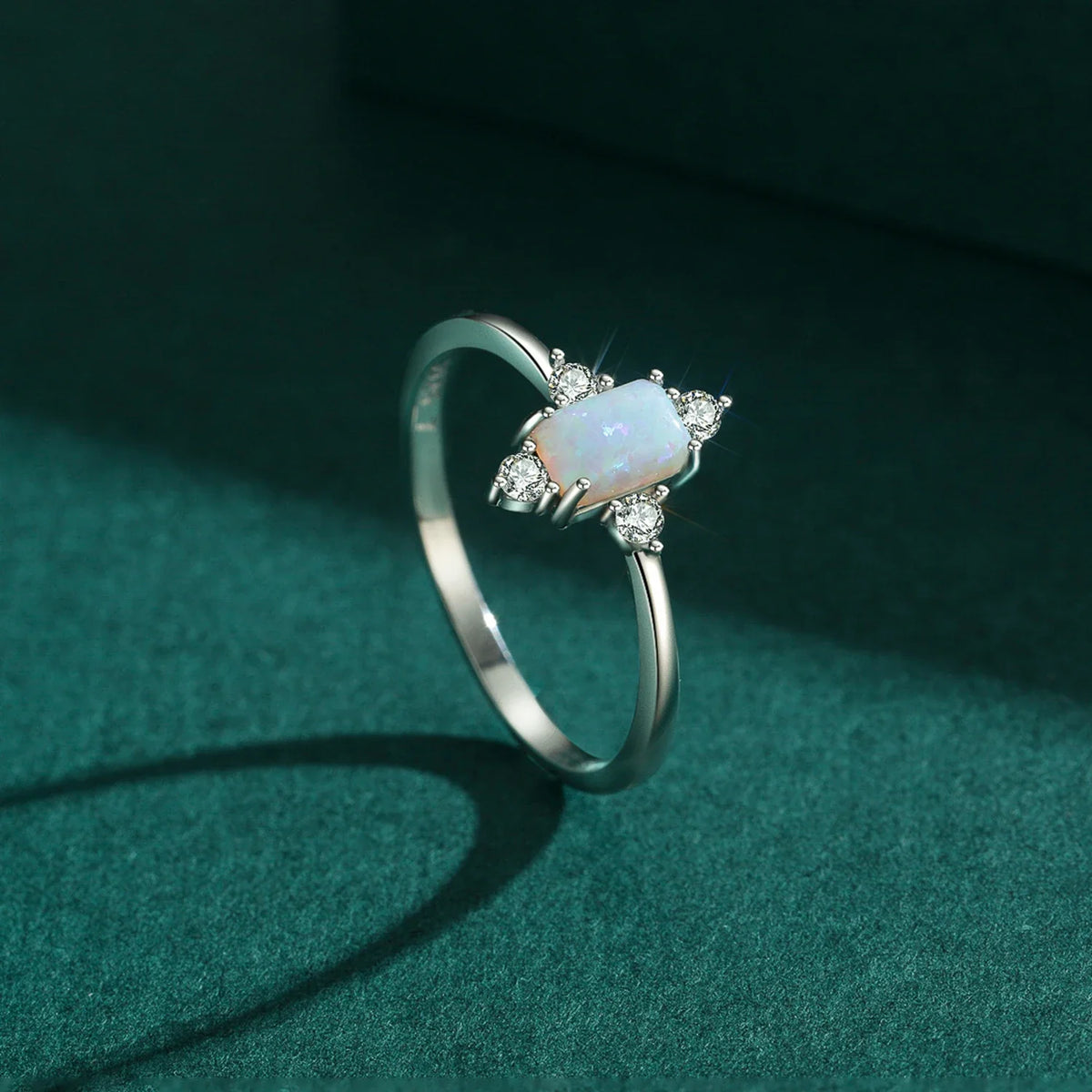 Opaline Crown Ring