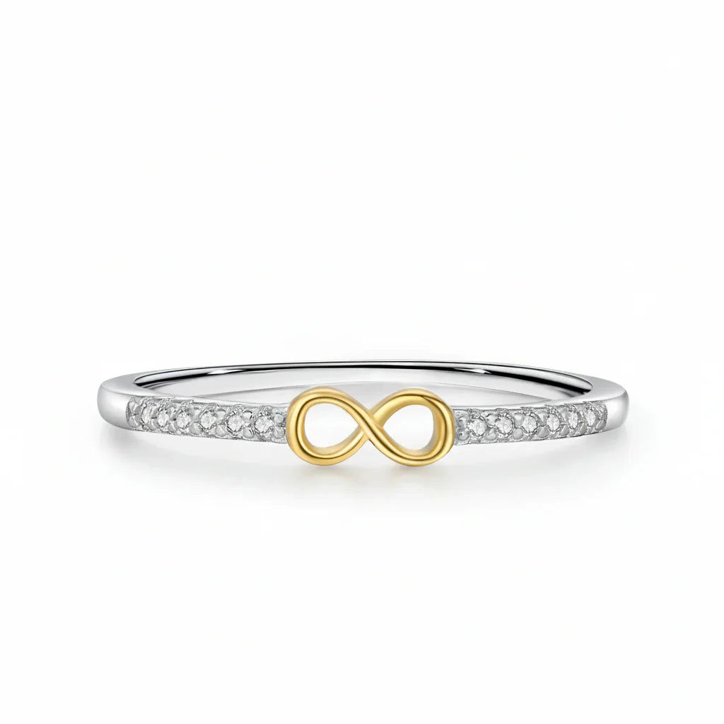 Sparkling Heart & Infinity Ring