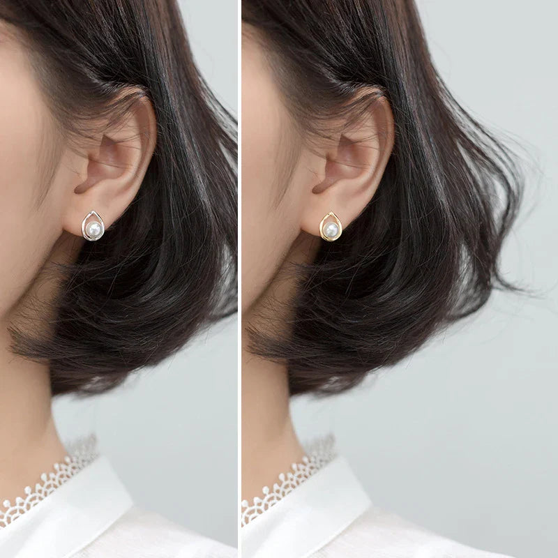 Silver Moon Earring