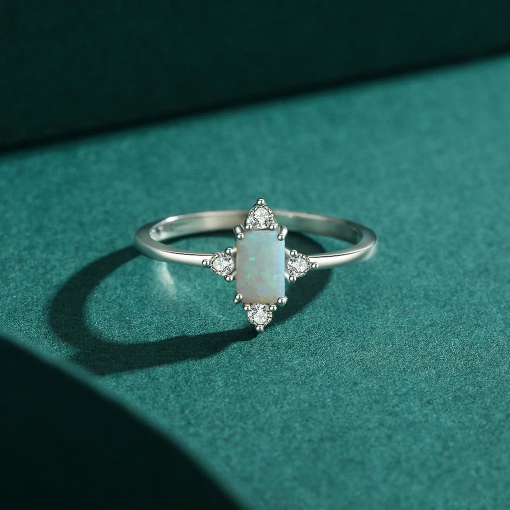 Opaline Crown Ring
