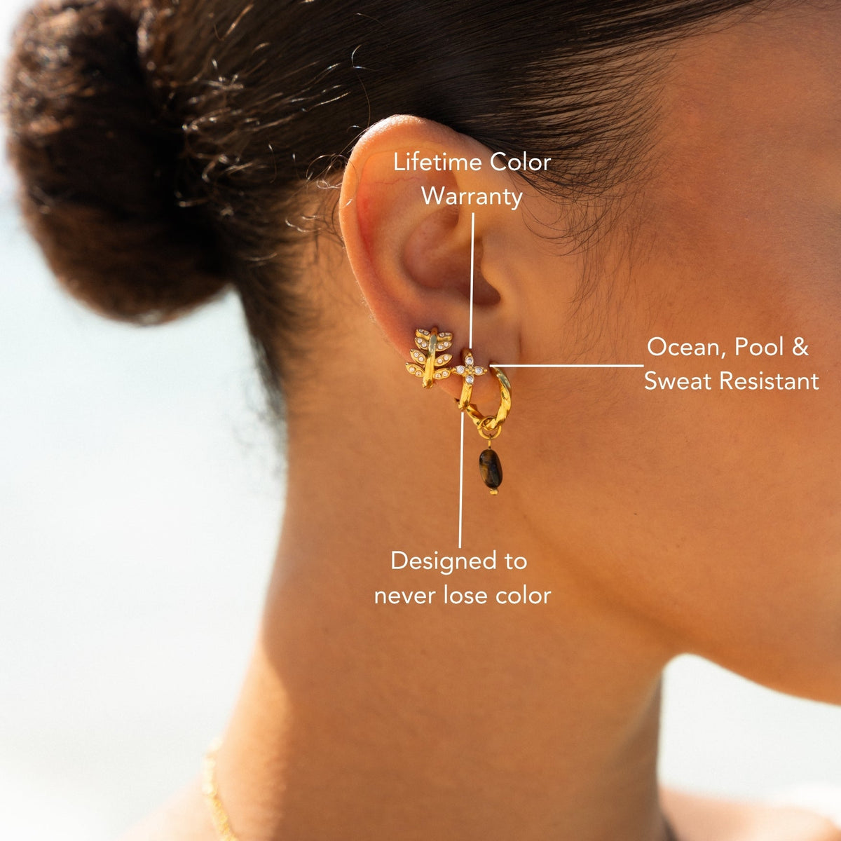 Fleur Soléa Hoops Earrings