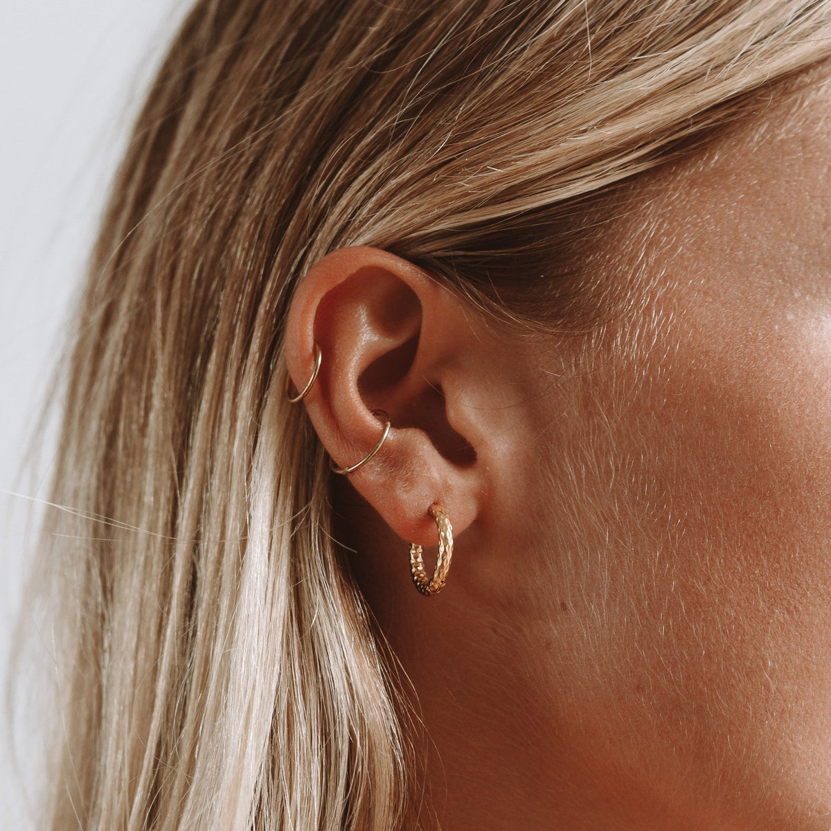Auréa Martelée Hoops Earrings